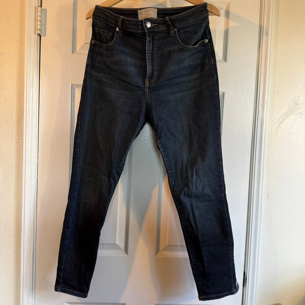 Everlane Curvy High Rise Skinny Jean Dark Blue Size 30 Crop